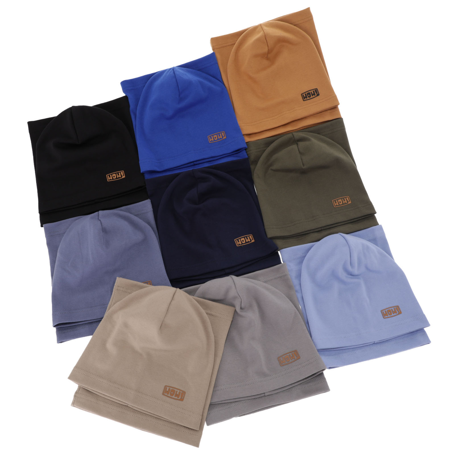 Set autunno/primavera bambino: berretto e scaldacollo, nero, cotone, Frizer