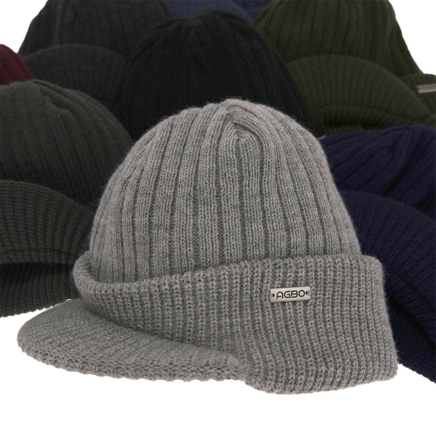 Berretto invernale uomo, grigio, Taker