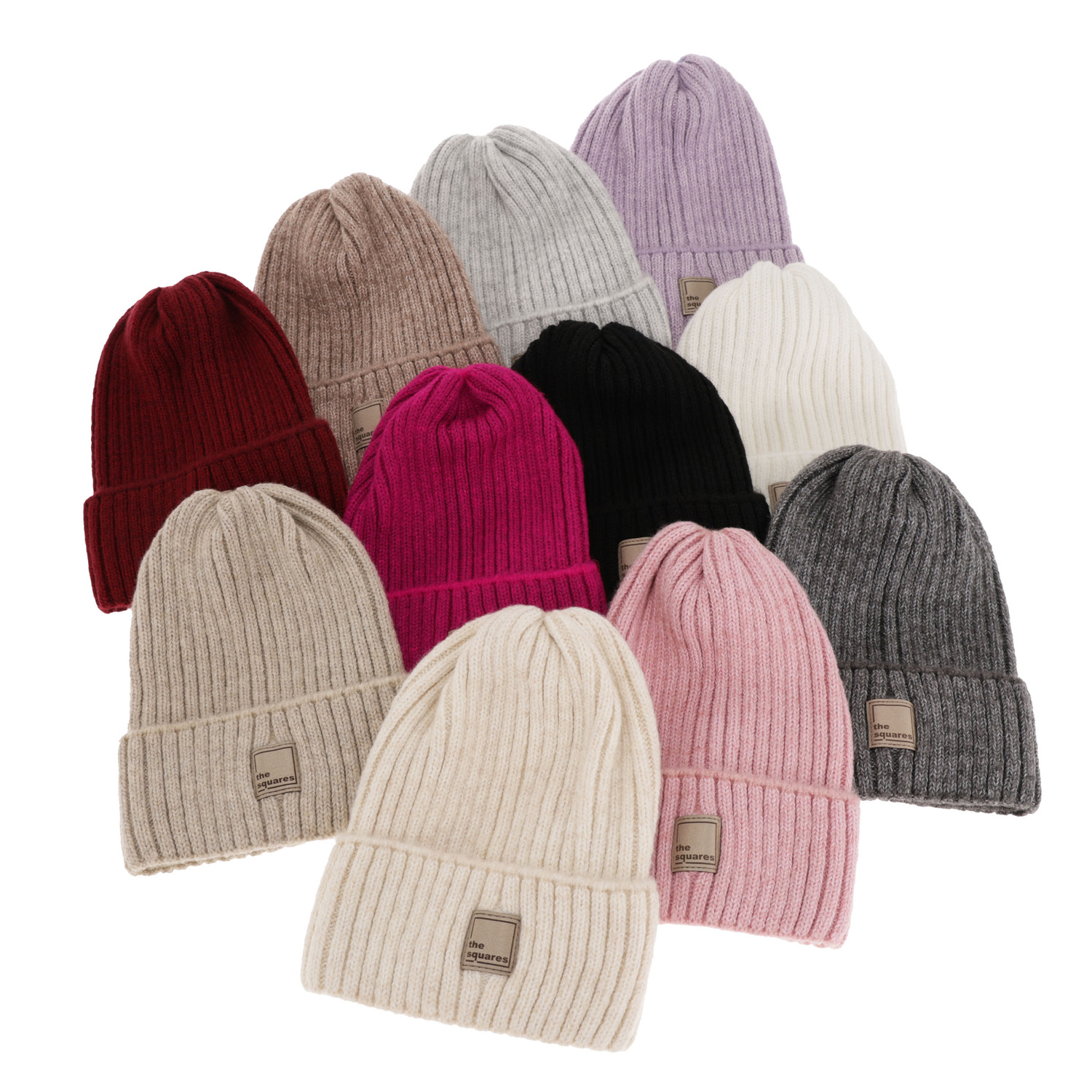 Berretto invernale donna, rosa, 100% Lana Merino, Benedetta