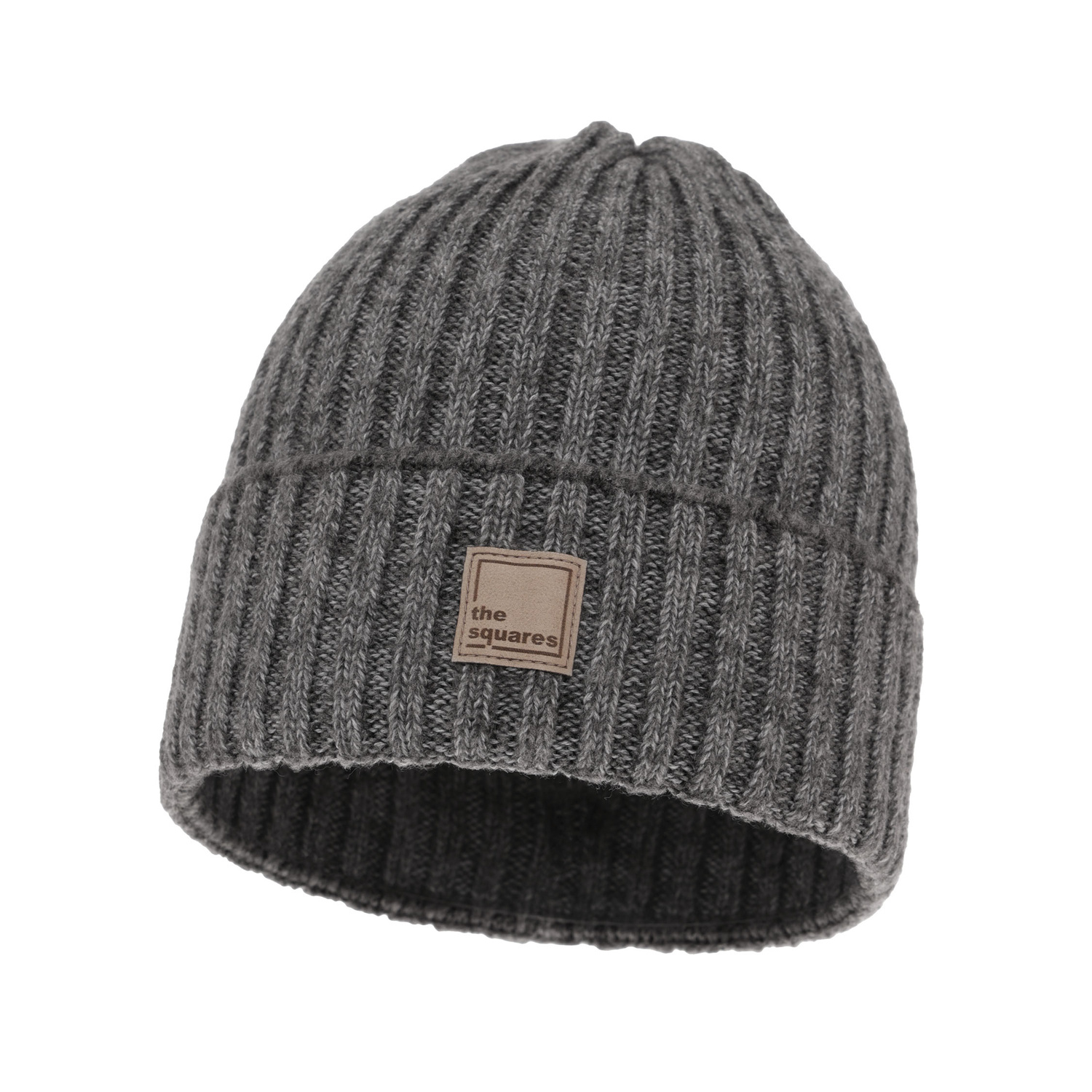 Berretto invernale donna, grigio scuro, 100% Lana Merino, Benedetta