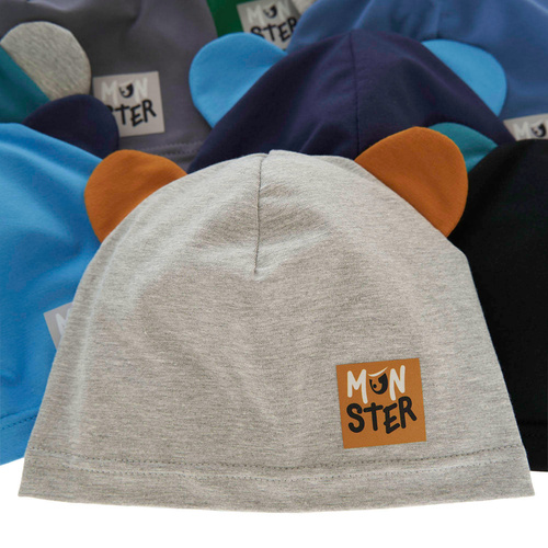 Berretto autunno/primavera bambino, blu, in cotone, Jugo