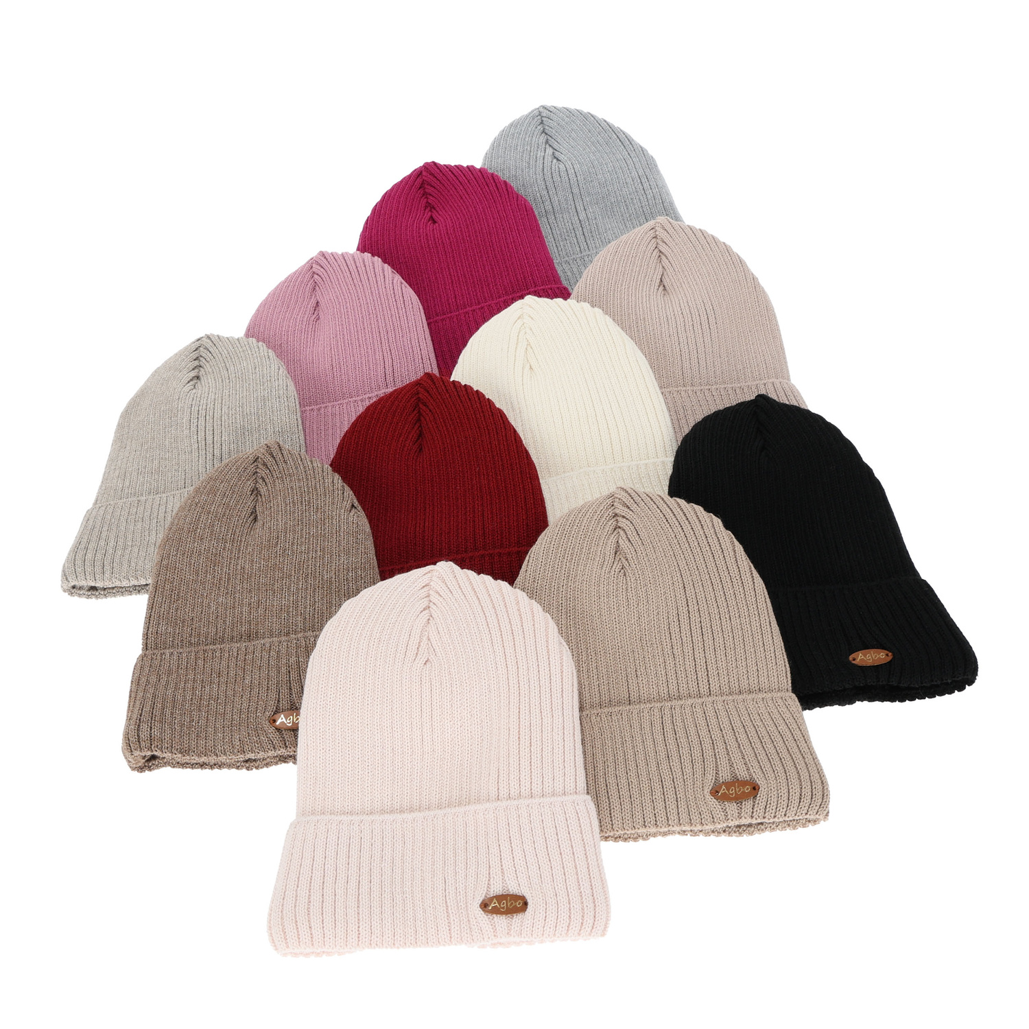 Berretto da donna invernale nero con lana merino Shila