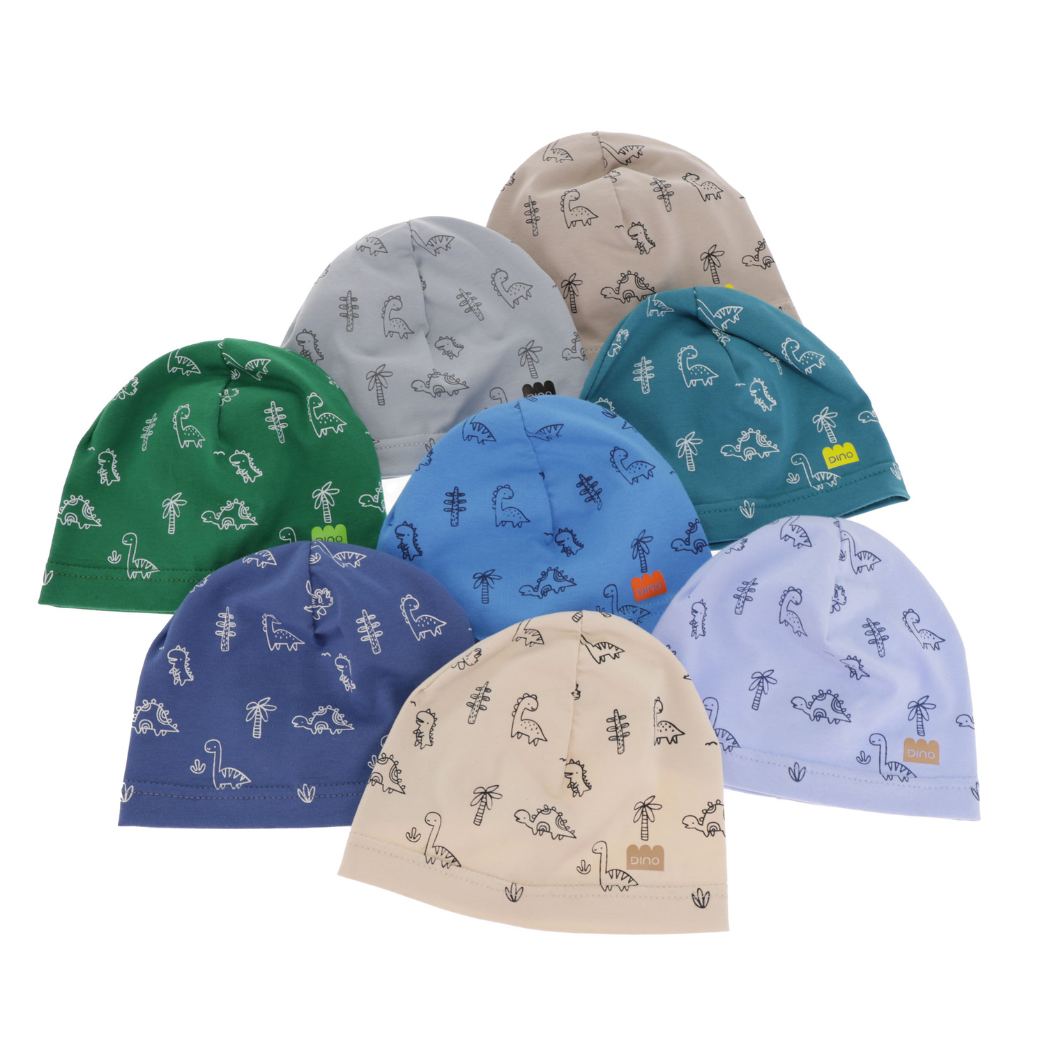 Cappellino autunno/primavera neonato, verde, cotone, Jovik