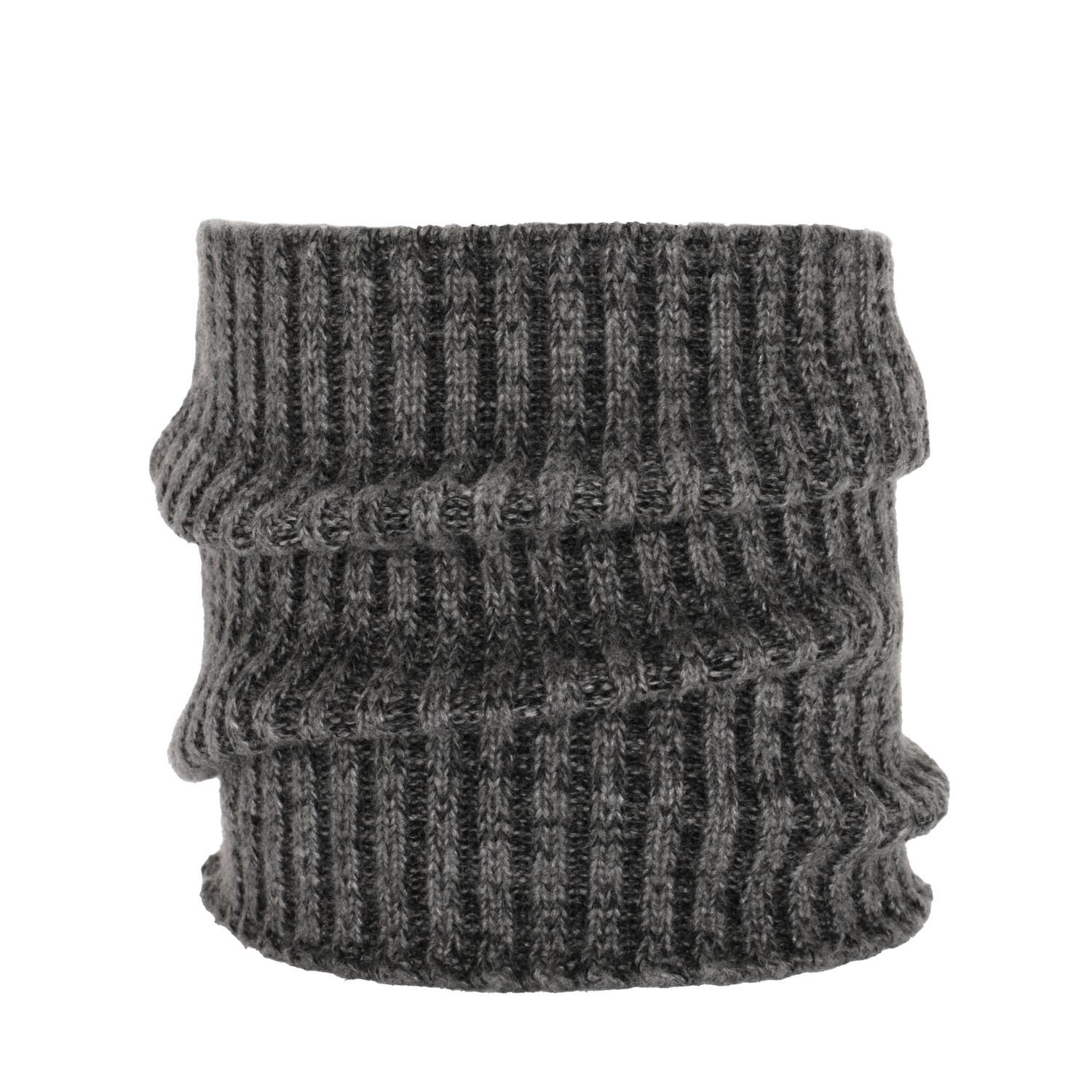 Scaldacollo invernale uomo, grigio scuro, 100% Lana Merino, Best