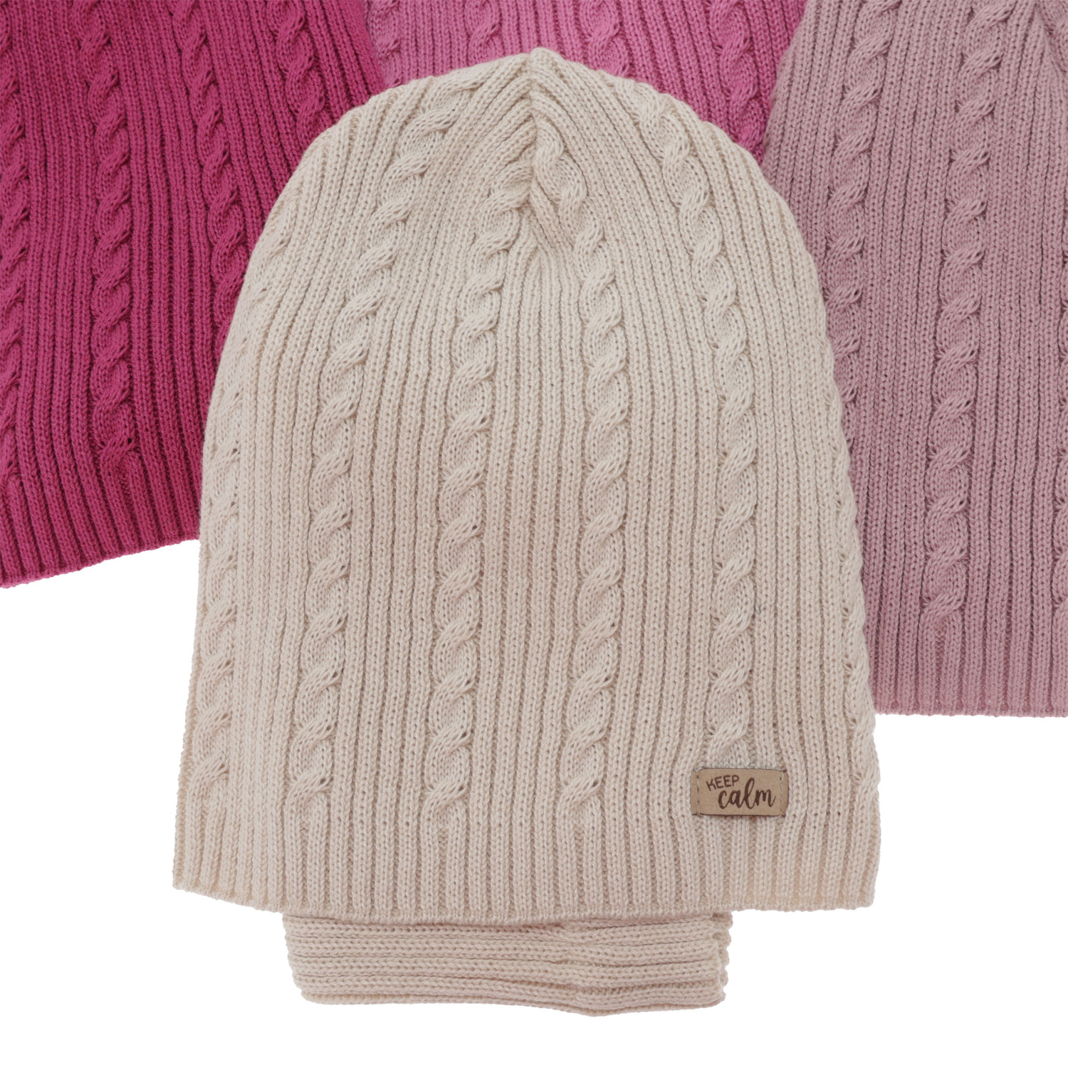 Set autunno/primavera bambina: berretto e scaldacollo, nero, con cotone, Ordesa