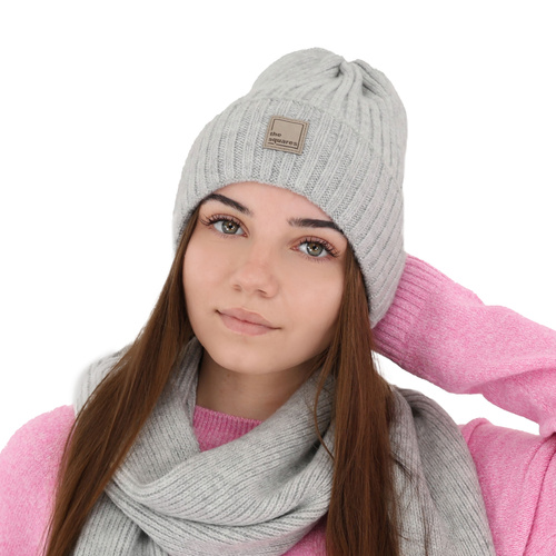 Berretto invernale donna, rosa, 100% Lana Merino, Benedetta