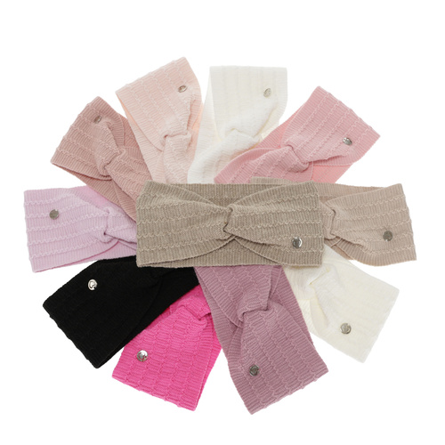 Fascia per capelli autunno/primavera bambina, beige, Elettra