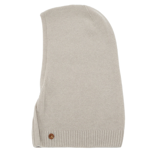 Passamontagna autunnale, invernale, donna, beige, lana merino con cashmere, Kiruna