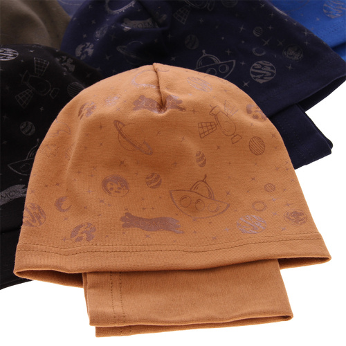 Set autunno/primavera bambino: berretto e scaldacollo, blu, cotone, Kosmos