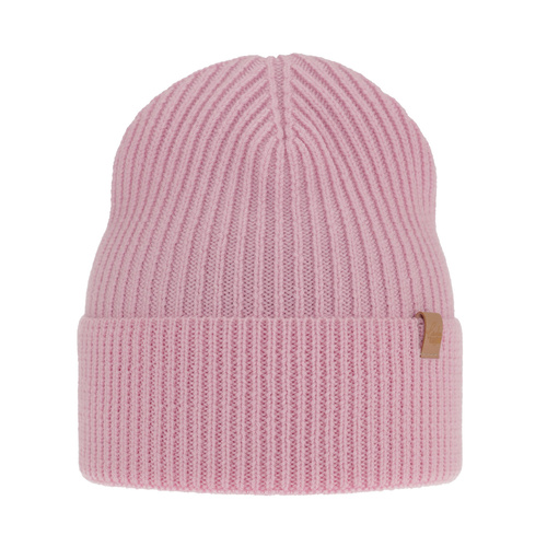 Berretto invernale donna, rosa, 100% Lana Merino, Isla