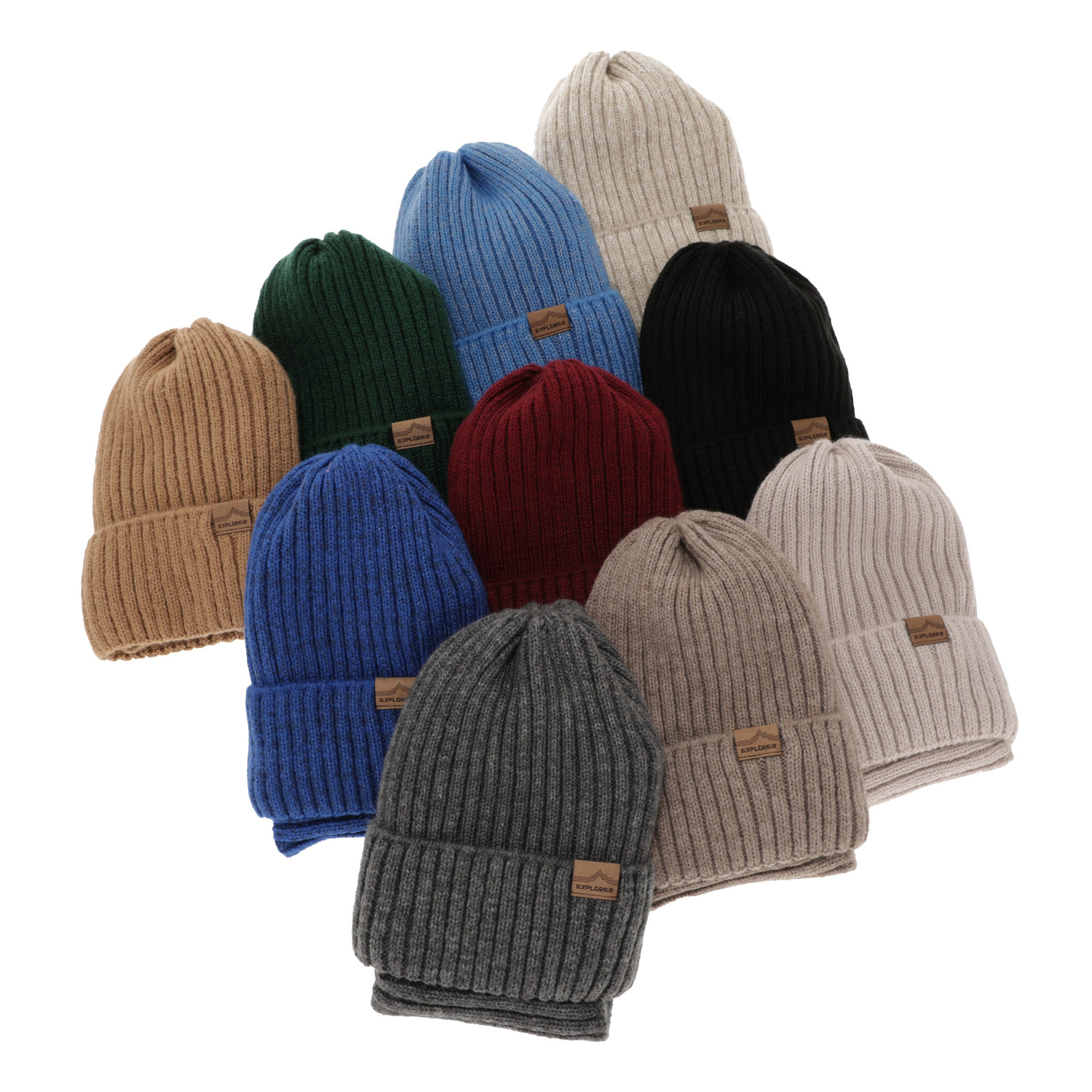 Set invernale bambino: berretto e scaldacollo, blu scuro, 100% Lana Merino, Karmin