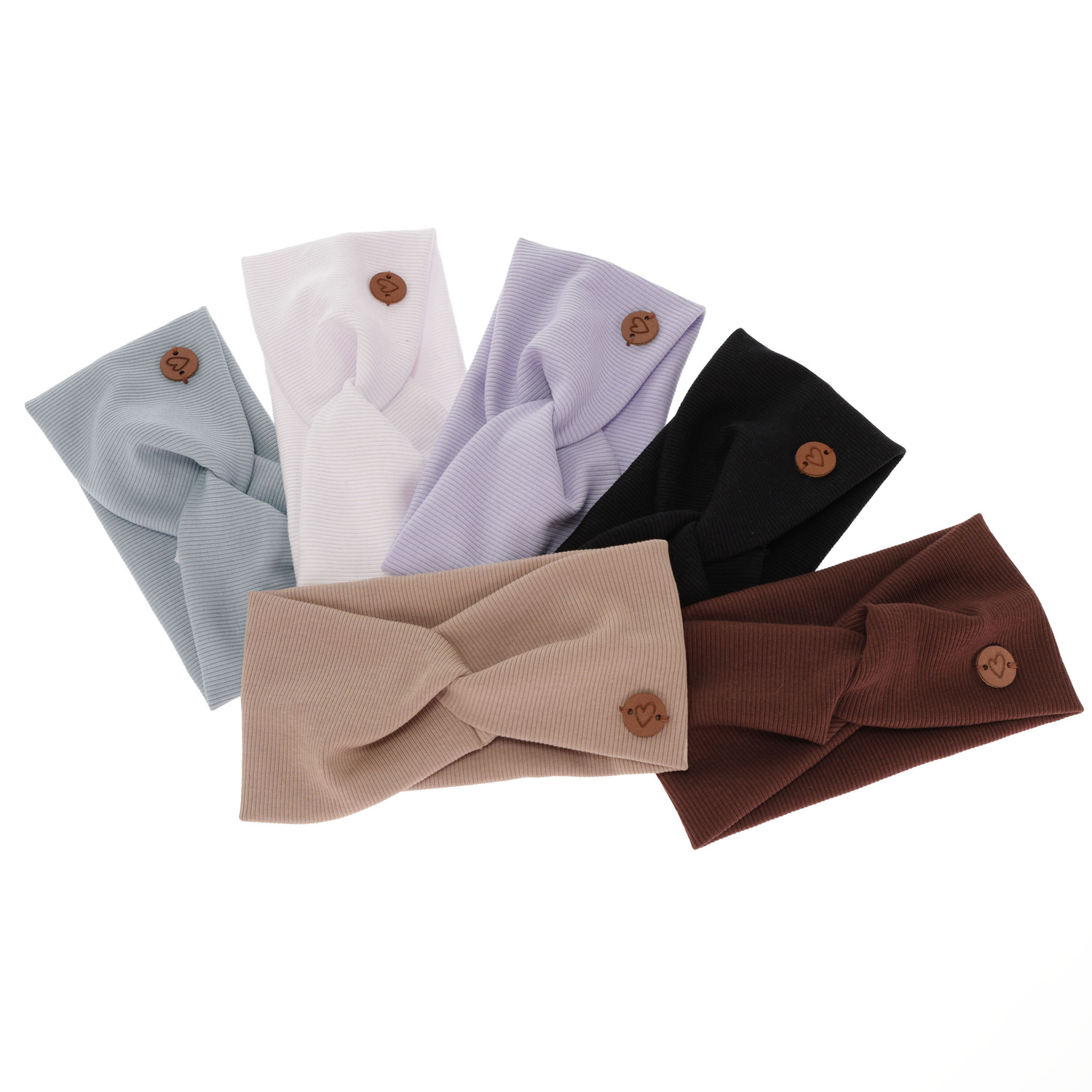 Fascia per capelli autunno/primavera bambina, bordeaux, cotone, Kasjana