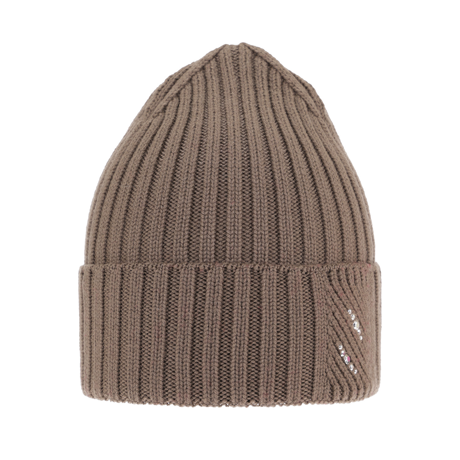 Berretto invernale donna, marrone, 100% Lana Merino, Ariga