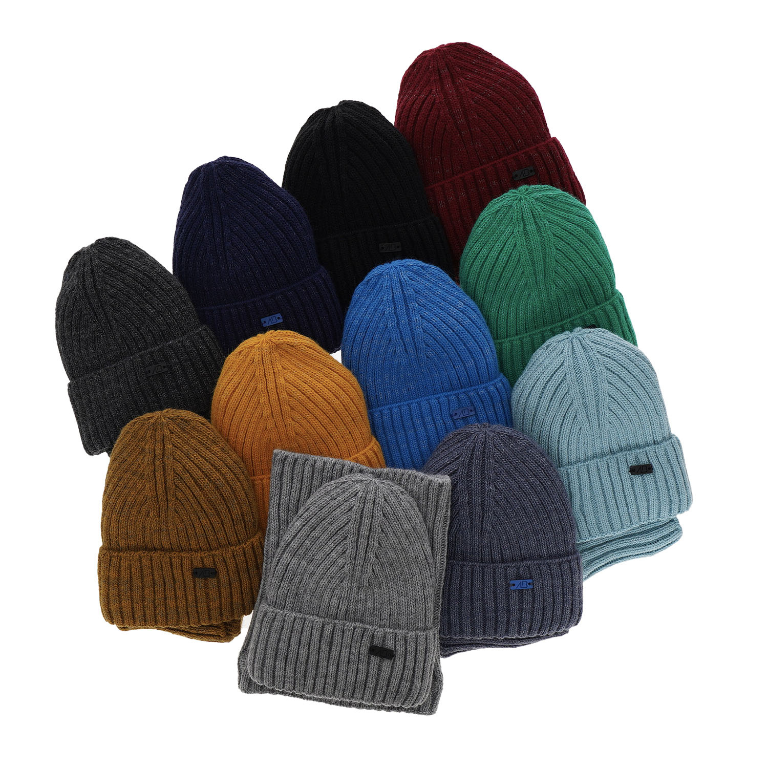 Set invernale bambino: berretto e scaldacollo, jeansowy, Zeno