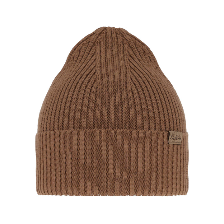 Berretto invernale, autunno/primavera donna, con cotone, cammello, Messina