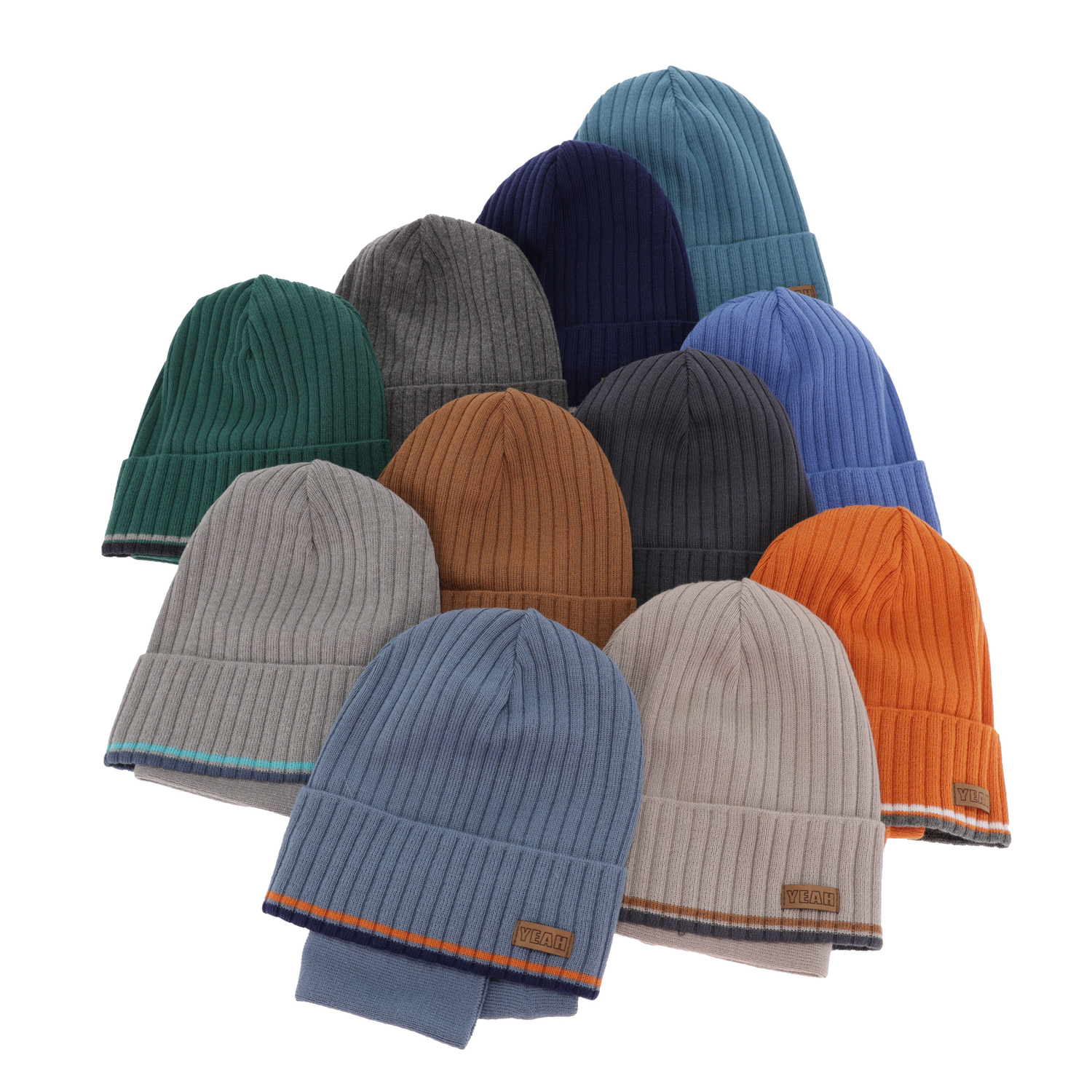 Set autunno/primavera bambino: berretto e scaldacollo, con cotone, blu scuro, London