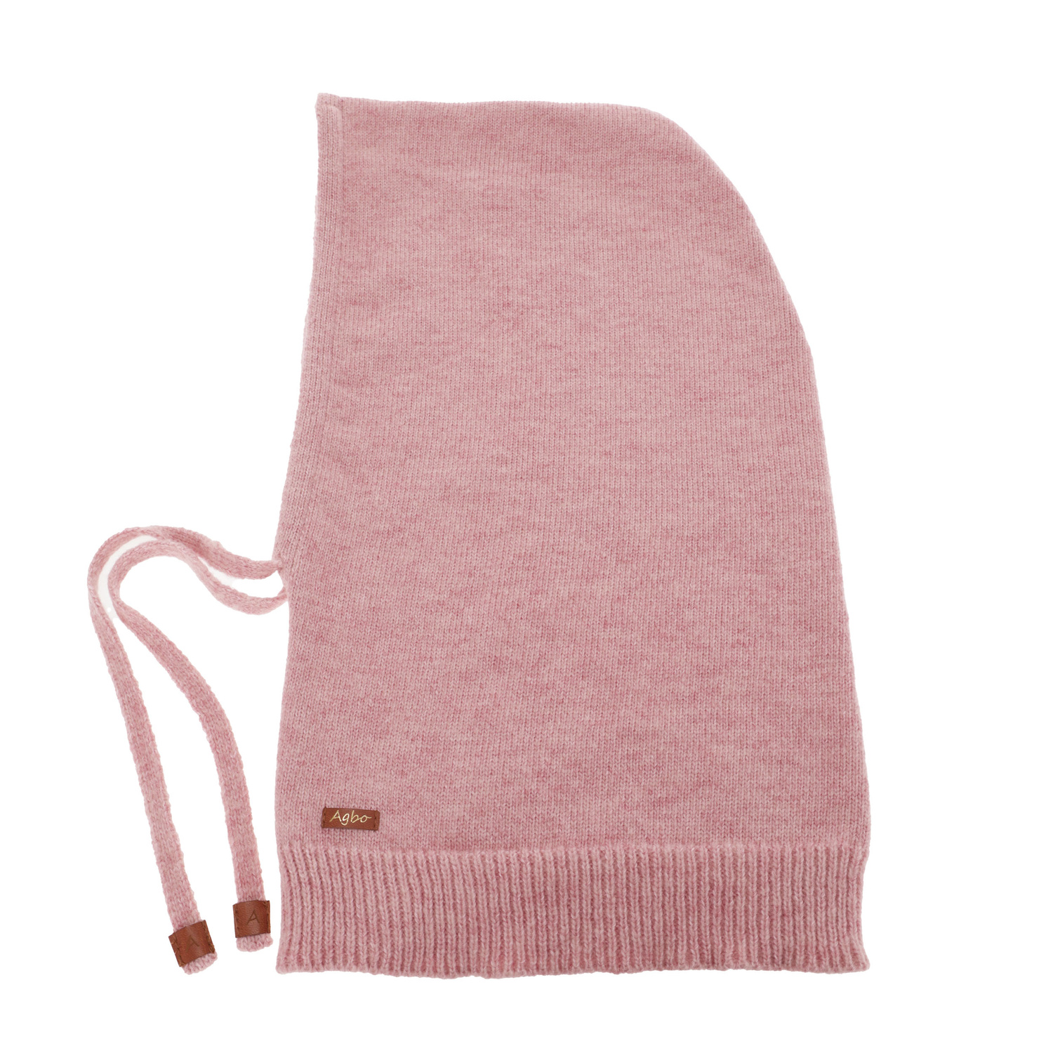 Passamontagna invernale donna, rosa, con lana merino, Elizabeth