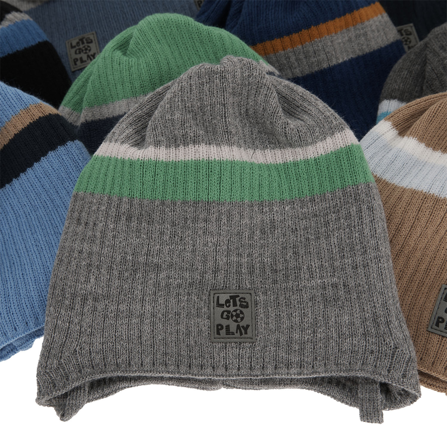 Berretto autunno/primavera bambino, blu navy, con lacci, Oliver