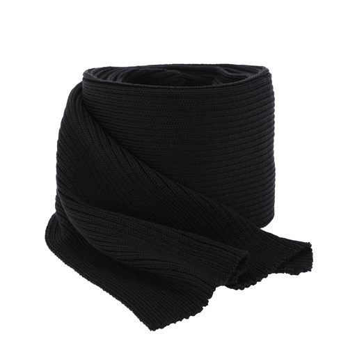 Sciarpa invernale uomo, nero, 100% Lana Merino, Brayan