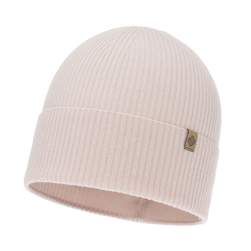 Berretto autunno/inverno donna, rosa chiaro, con lana merino e cashmere, Alineta