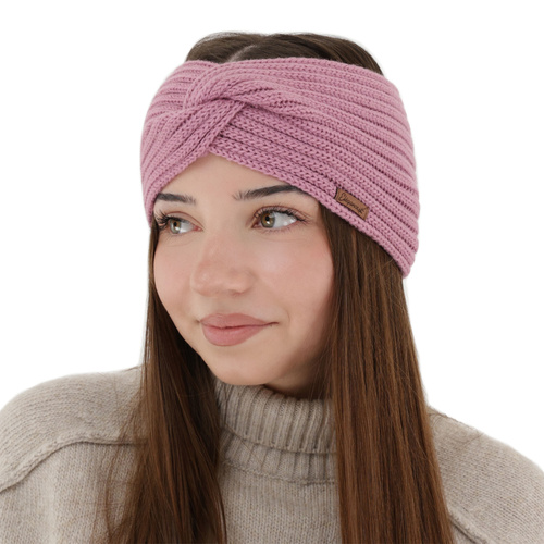 Fascia per capelli invernale donna, wrzosowa, 100% Lana Merino, Veka