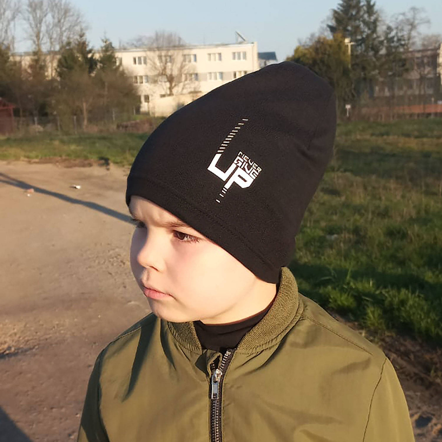 Berretto autunno/primavera bambino, blu, cotone, Kaltel