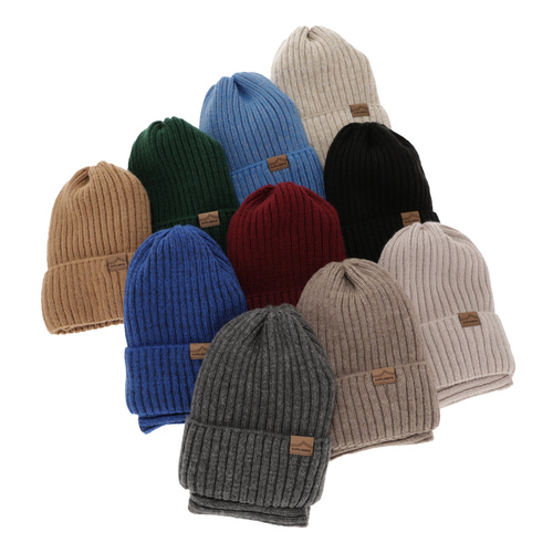 Set invernale bambino: berretto e scaldacollo, blu scuro, 100% Lana Merino, Karmin