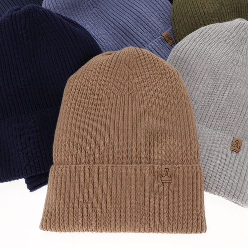 Set autunno/primavera bambino: berretto e scaldacollo, nero, 100% Lana Merino, Lemas