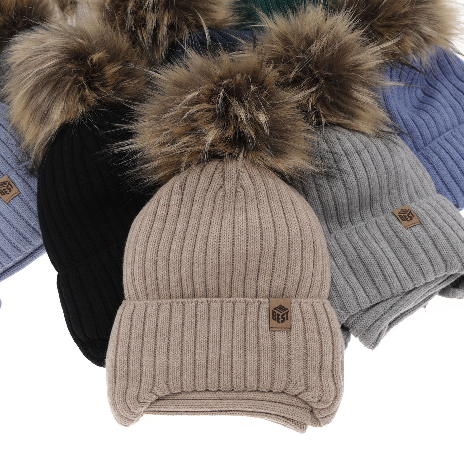 Set invernale bambino: berretto e scaldacollo, grigio, 100% Lana Merino, con lacci, Juno