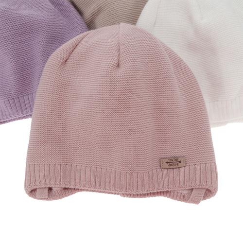 Berretto autunno/primavera bambina, beige, con lacci, Svenja