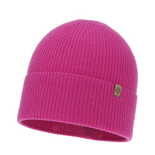 Berretto autunno/primavera donna, rosa, lana merino con cashmere, Alineta