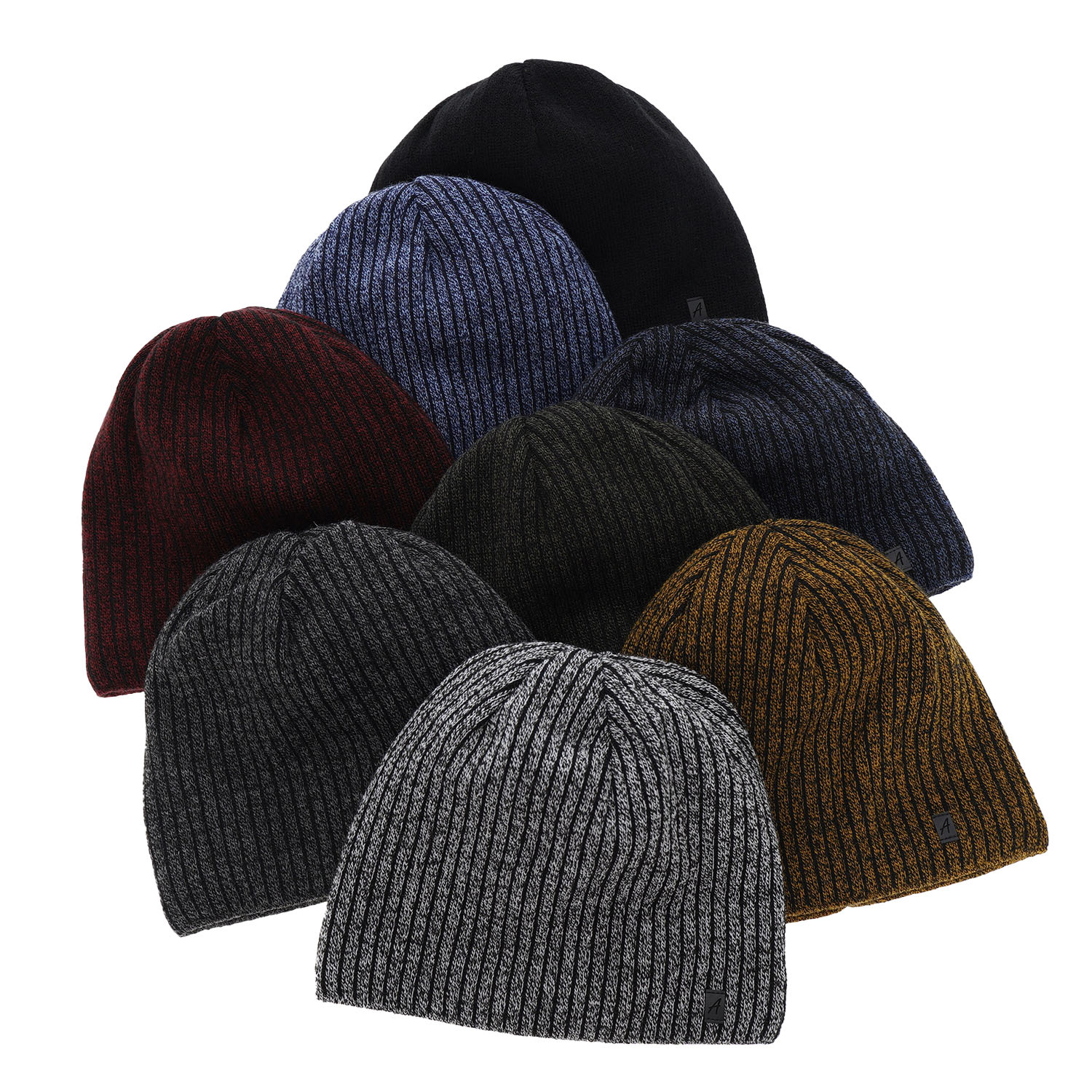 Berretto invernale uomo, giallo senape, Figaro