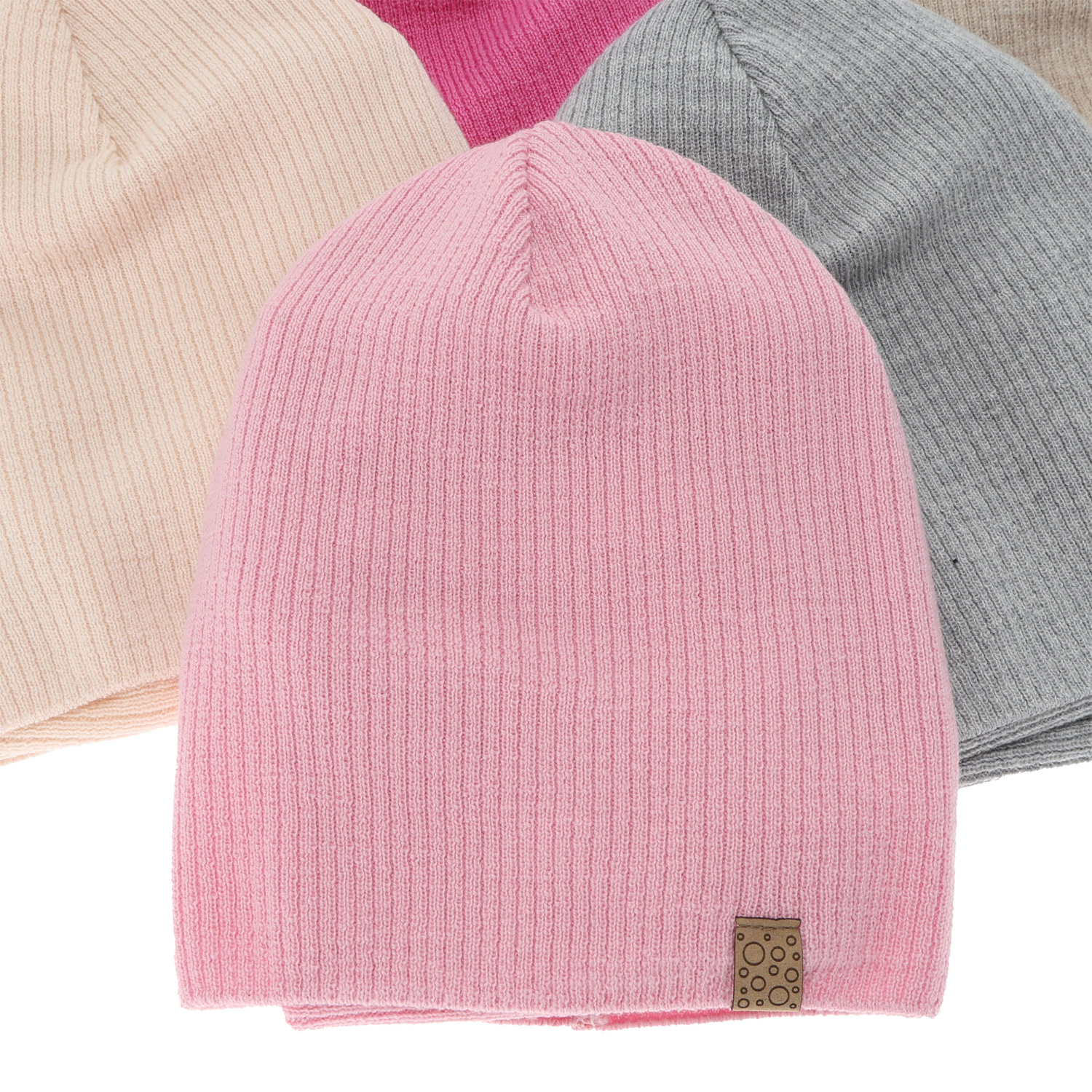 Set autunno/primavera bambina: berretto e scaldacollo, crema, 100% Lana Merino, Ricona