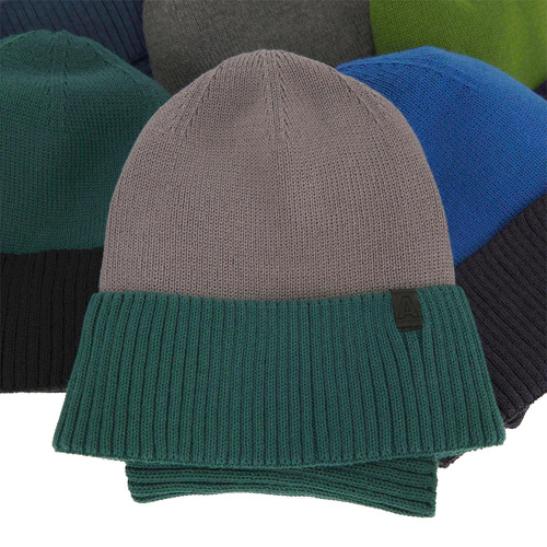 Set autunno/primavera bambino: berretto e scaldacollo, con cotone, arancione, Tauros