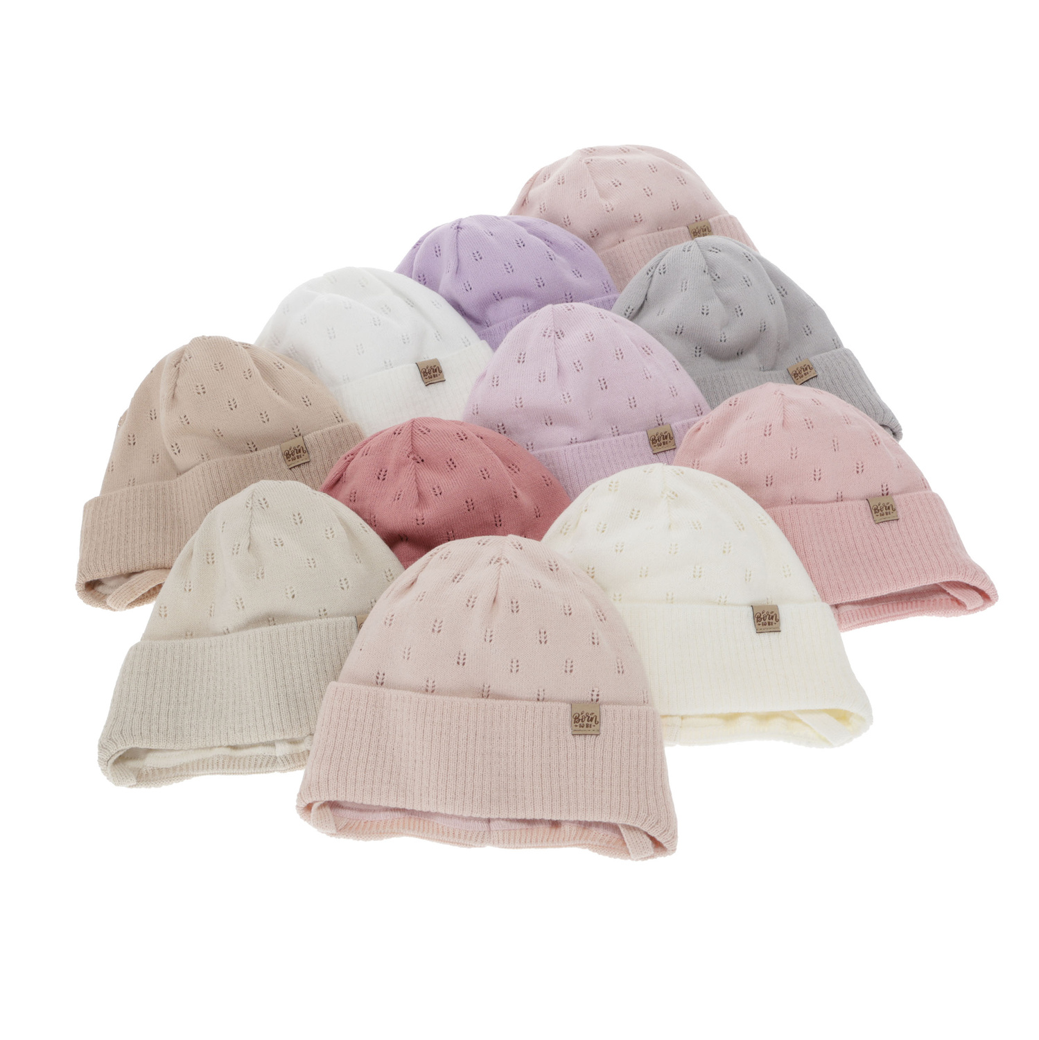 Berretto autunno/primavera bambina, rosa, con lacci, Froya