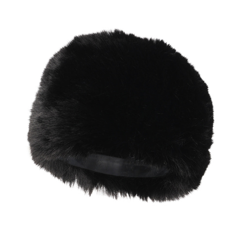 Berretto invernale donna, nero, foderato in cotone, Holly