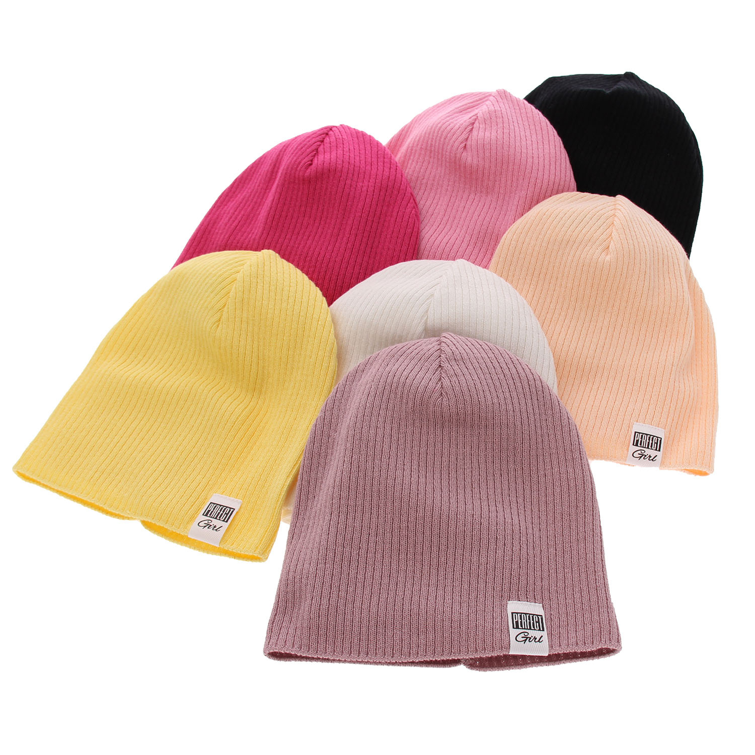 Set autunno/primavera bambina: berretto e scaldacollo, con cotone, rosa, Farinka