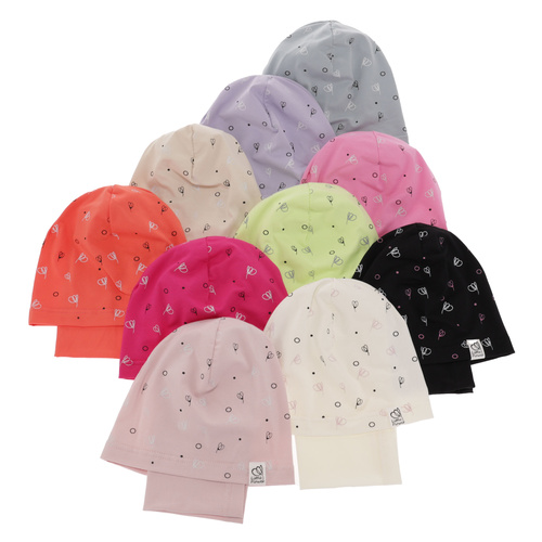 Set autunno/primavera bambina: berretto e scaldacollo, grigio, cotone, Fiora