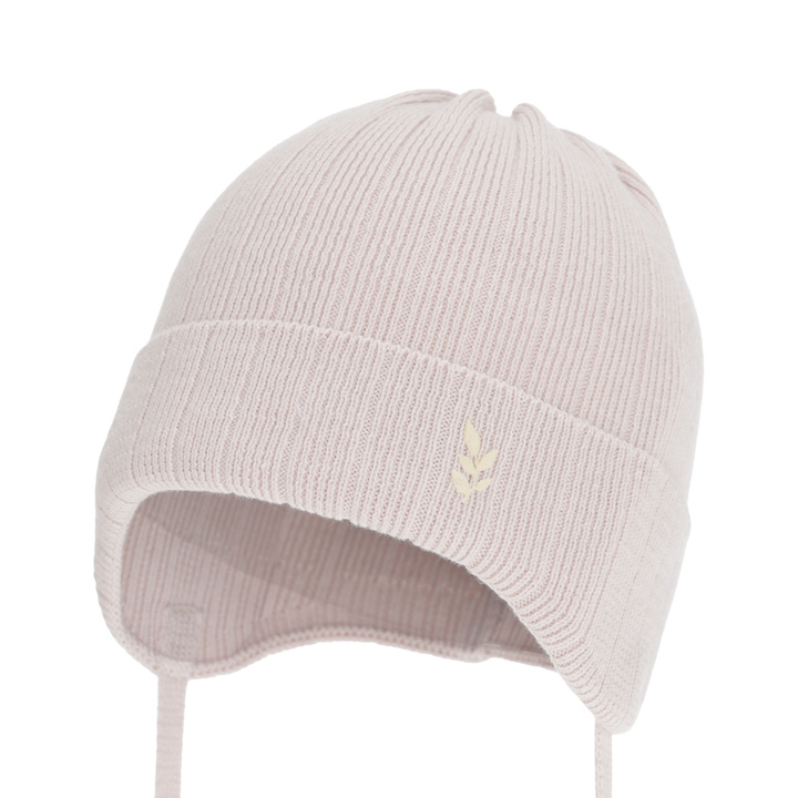 Berretto autunno/primavera bambina, beige, 100% cotone, Zanetta