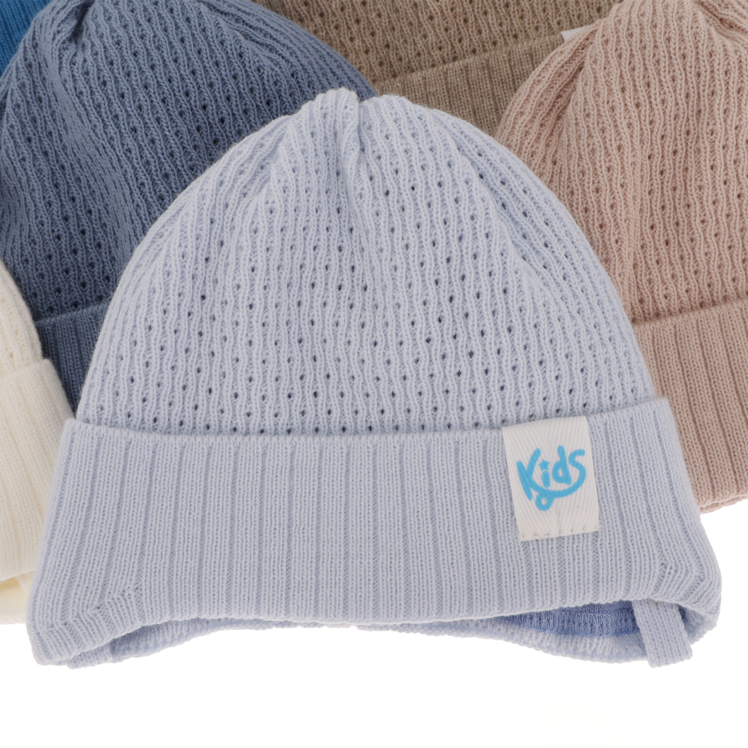 Berretto autunno/primavera bambino, azzurro, con lacci, Galvani