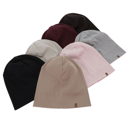 Berretto autunno/primavera donna, nero, cotone, Zenita