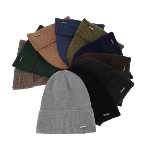 Berretto autunno/primavera uomo, marrone chiaro, 100% Lana Merino, Memfis