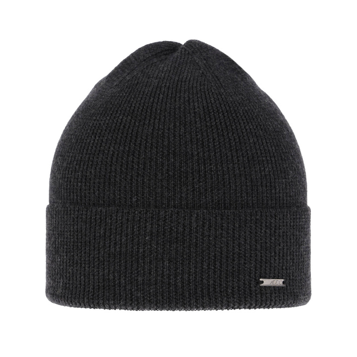 Berretto autunno/primavera uomo, grigio scuro, 100% Lana Merino, Memfis
