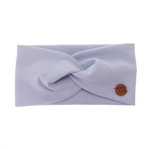 Fascia per capelli autunno/primavera bambina, lilla, cotone, Kasjana