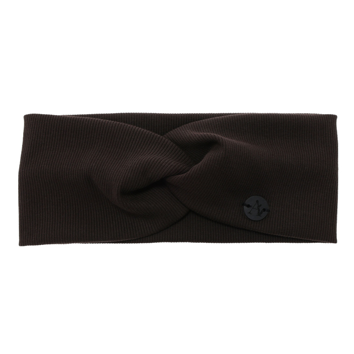 Fascia per capelli autunno/primavera donna, marrone, cotone, Auri