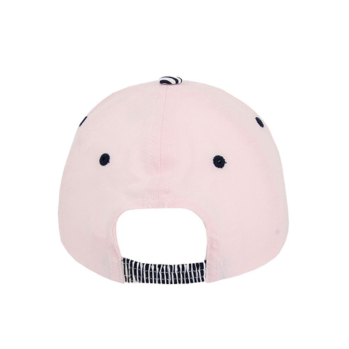 Cappellino con visiera bambina primavera, rosa, in cotone, con visiera a righe, Ala