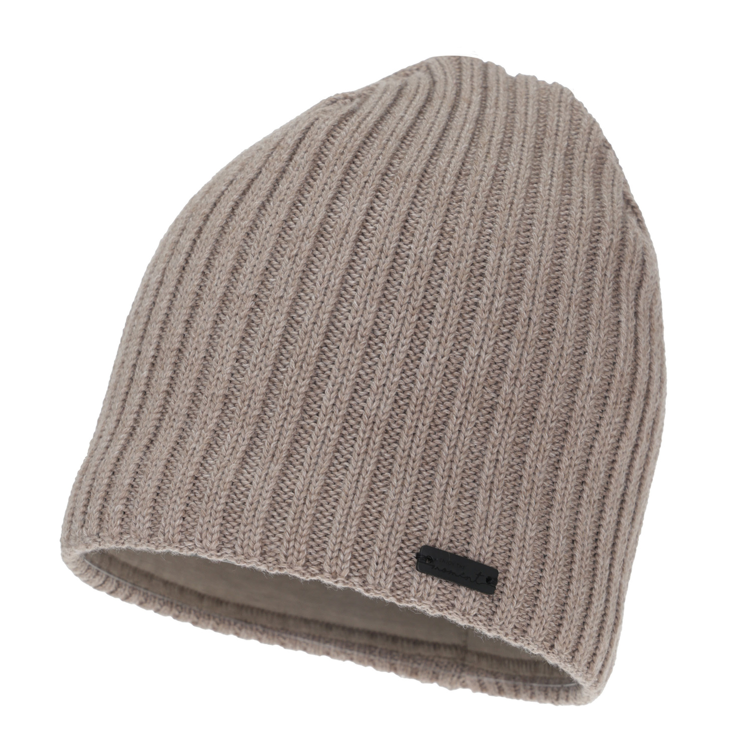 Berretto invernale donna, marrone scuro, con lana merino, Soletta