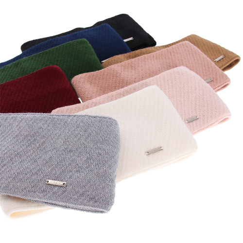 Fascia per capelli invernale donna, rosa, 100% Lana Merino, Katrina