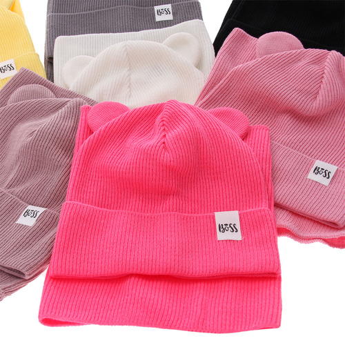 Set autunno/primavera bambina: berretto e scaldacollo, con cotone, crema, Kajra