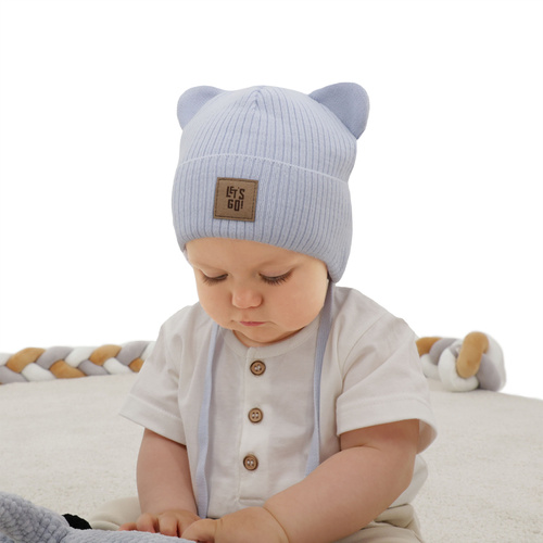 Cappello con paraorecchie autunnale, primaverile per ragazzo, azzurro, Dewin